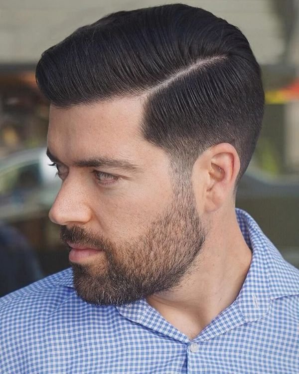 Business Professional Side Part with Short Sides