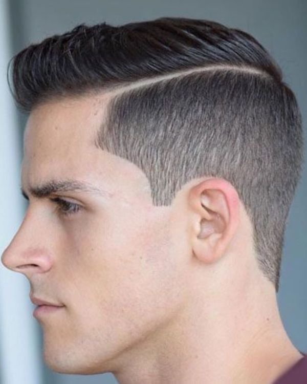 side part haircut