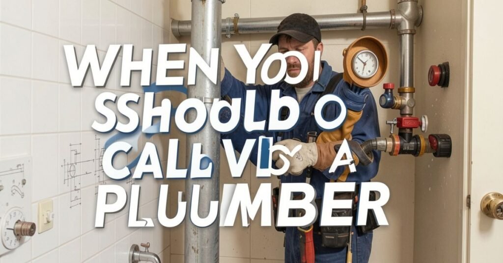 When You Should Call a Plumber