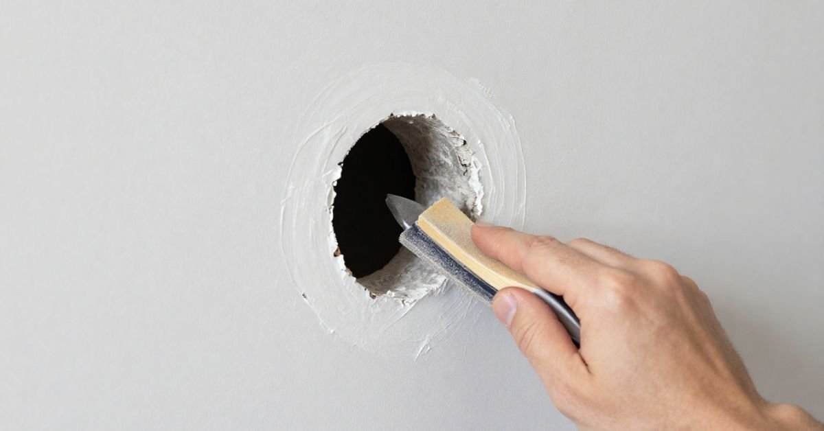 how to fix drywall hole