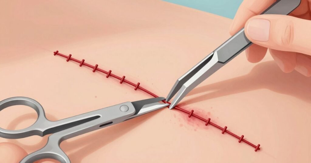 Required Tools for removing stitches